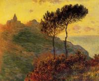 Monet, Claude Oscar - Church at Varengeville, against the Sunset